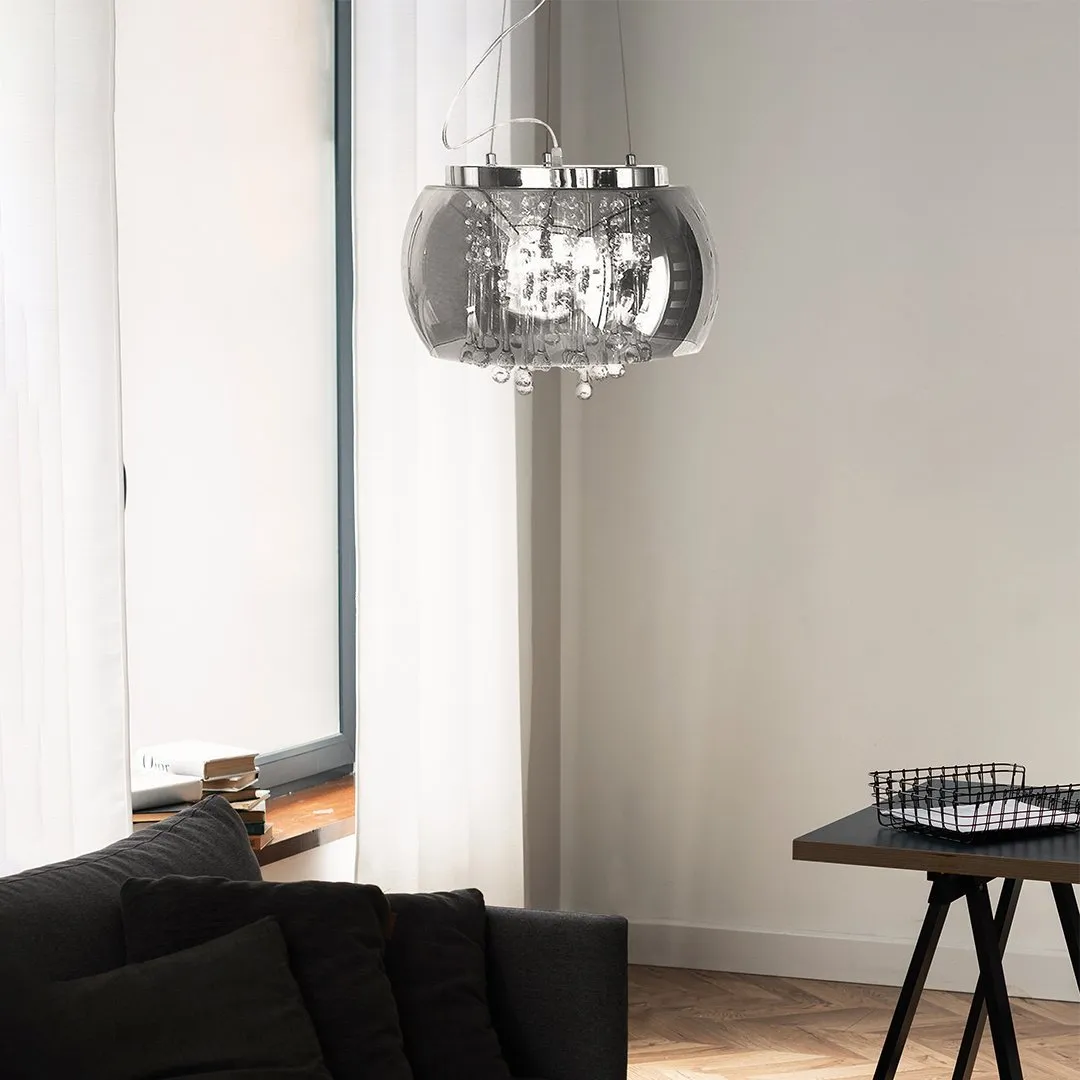 Lampa Szklana Przydymione lustro krople wody 50cm - obrazek 2