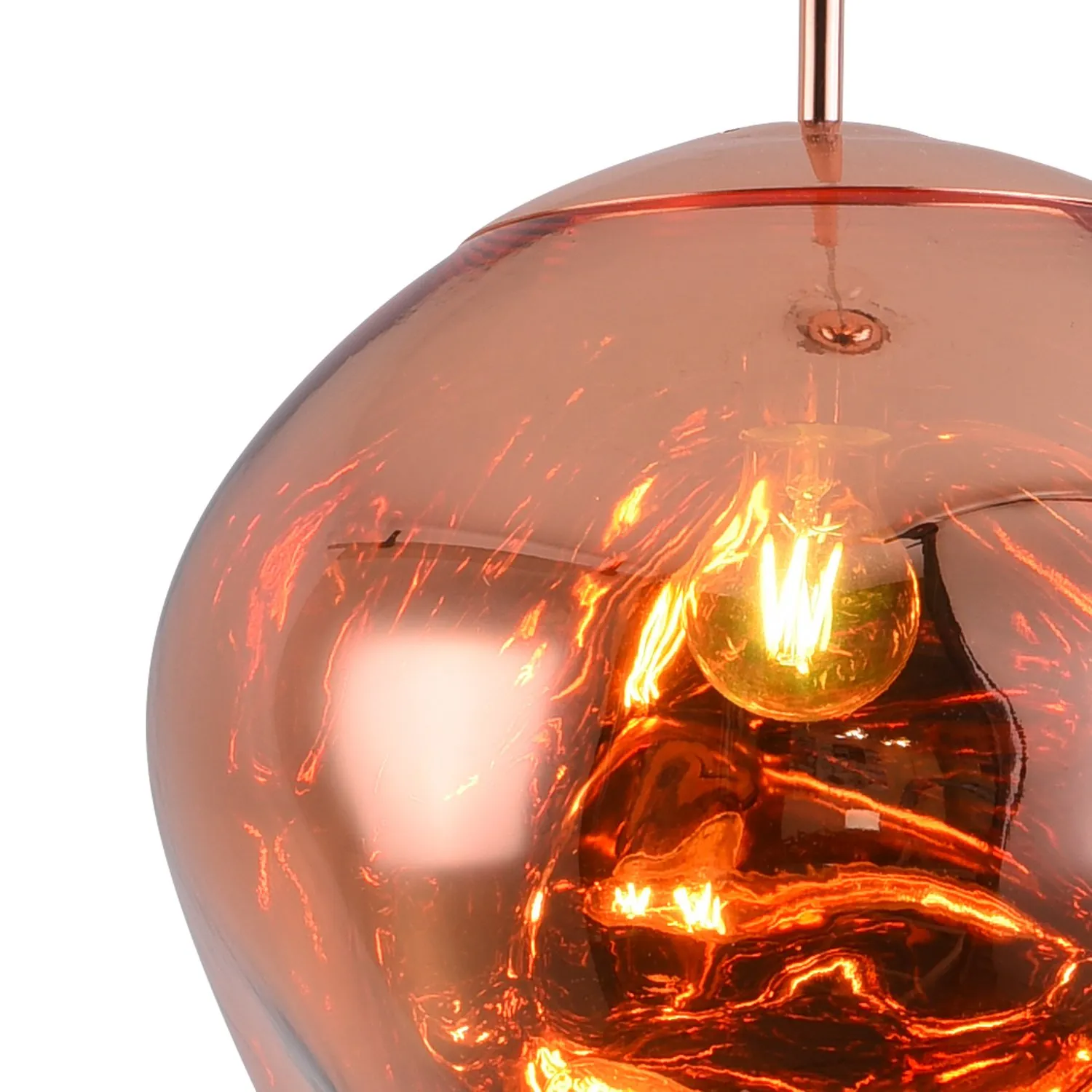 Lampa wisząca GLAM L miedziana 38 cm - obrazek 8