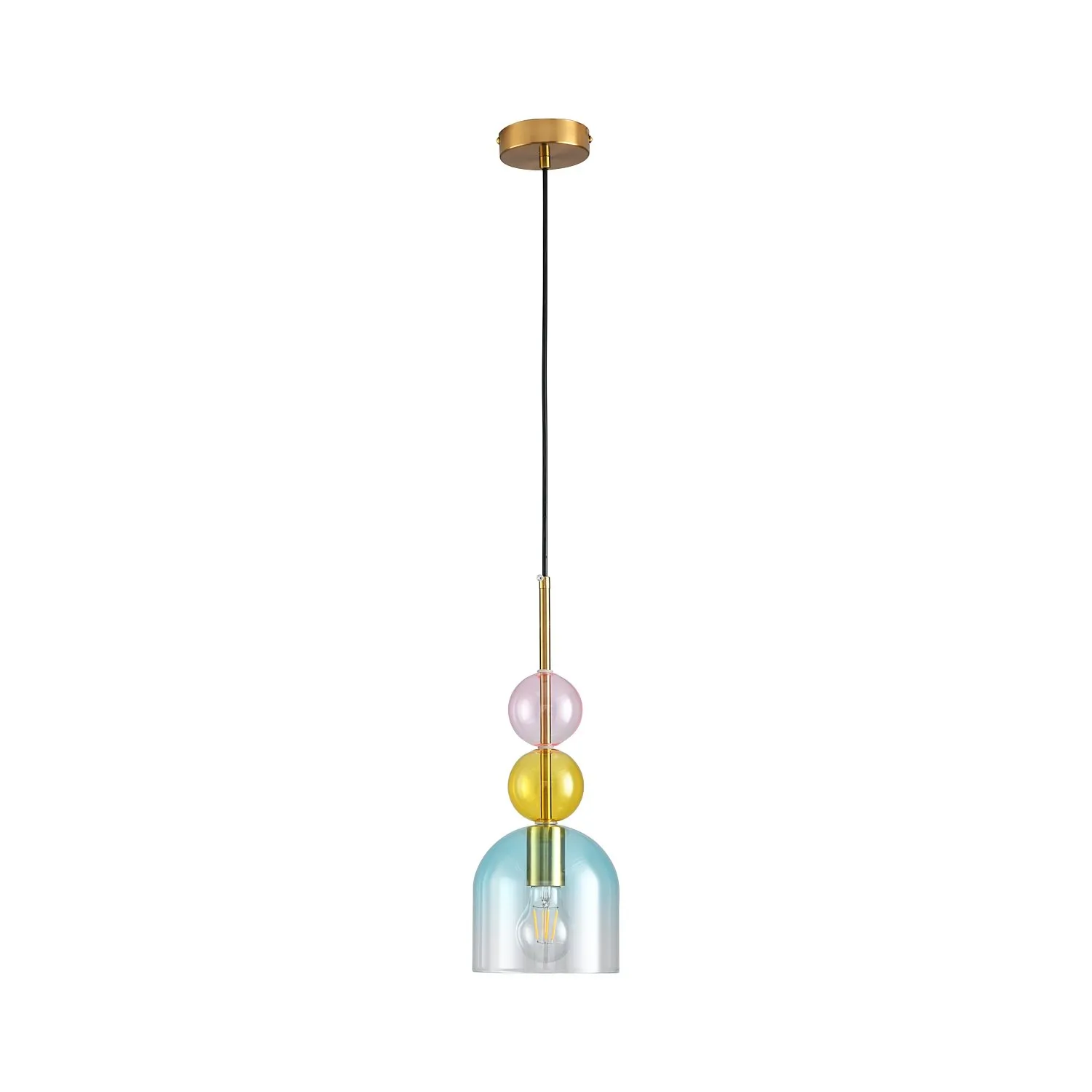 Lampa wisząca PASTELLO BLUE kolorowa 15 cm - obrazek 5