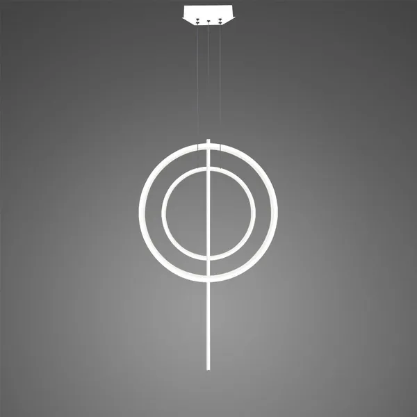Lampa wisząca Linea No.5 60/40cm biała 3k