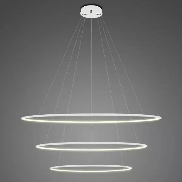 Lampa wisząca Ledowe Okręgi No.3 100cm 3k biała Dali