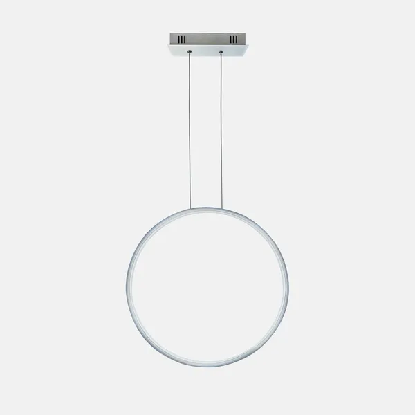 Lampa wisząca Ledowe Okręgi No.1 X 60cm 3k srebrna