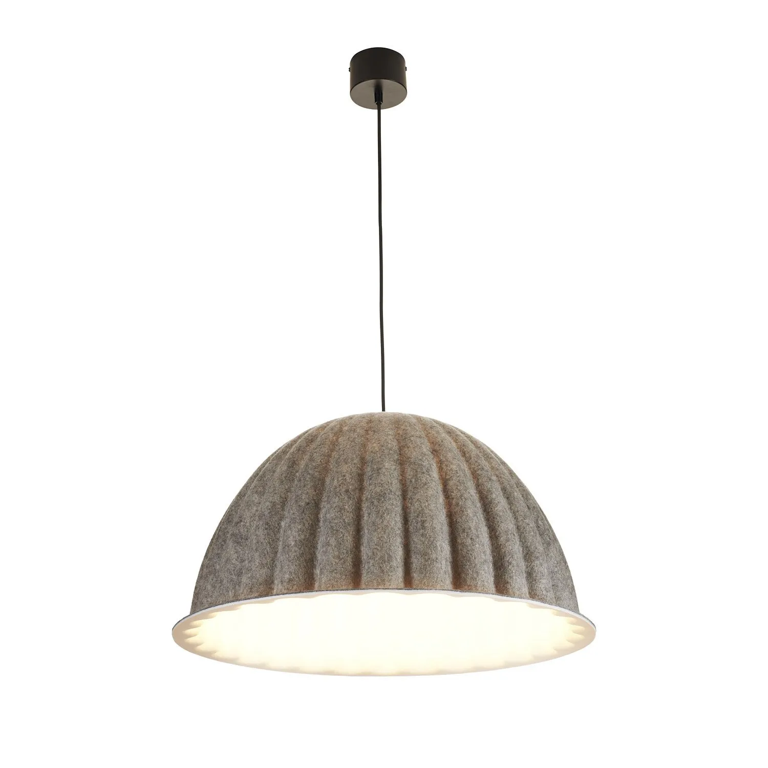 Lampa wisząca FELT filc szary 55 cm - obrazek 2
