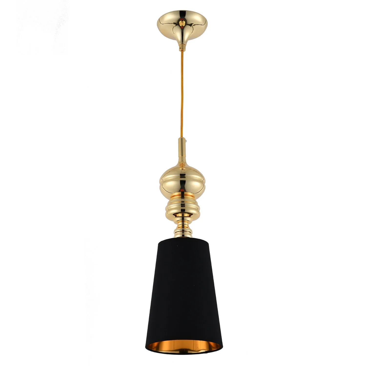 Lampa wisząca QUEEN-1 złoto czarna 18 cm - obrazek 3