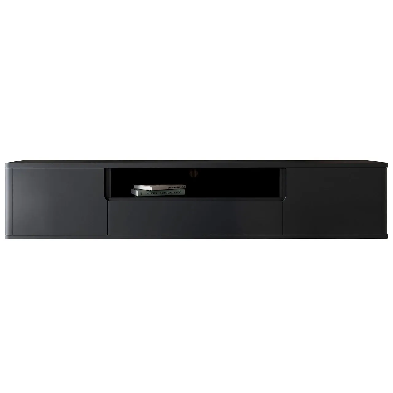 Komoda RTV wisząca RADIUS 180 czarny