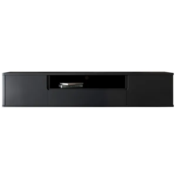Komoda RTV wisząca RADIUS 180 czarny