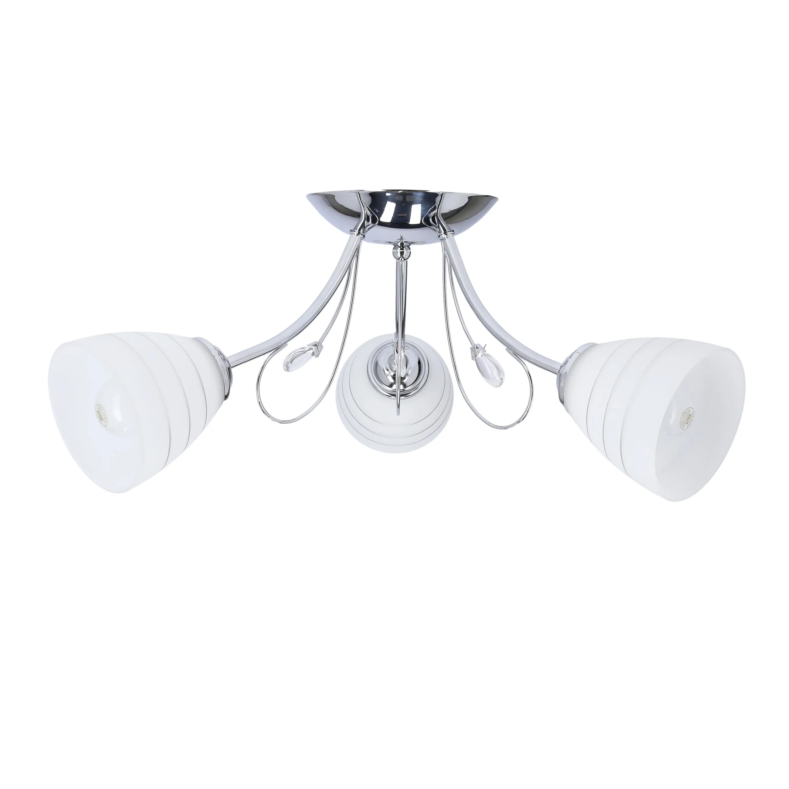 SIMPLI LAMPA WISZĄCA 3*40W E27 CHROM Z KRYSZTAŁKIEM+KLOSZ Z PASKIEM - obrazek 12