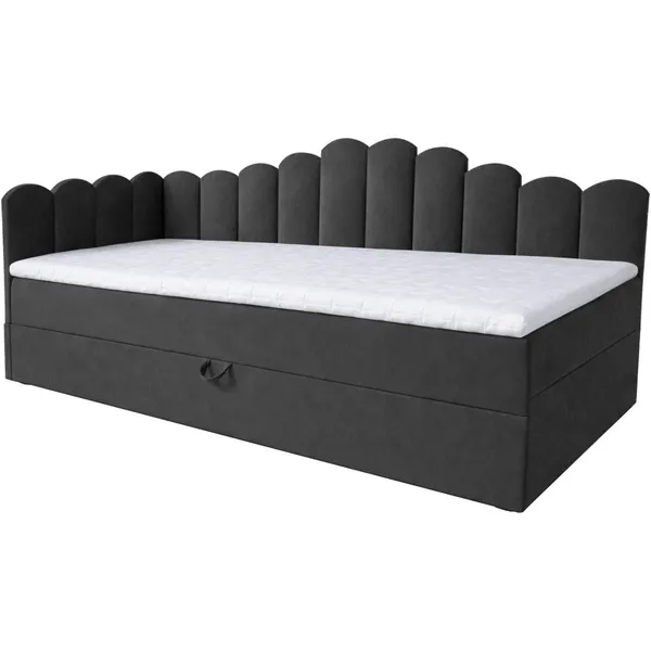 Łóżko dziecięce tapicerowane 80x200 NELA royal 38 lewe