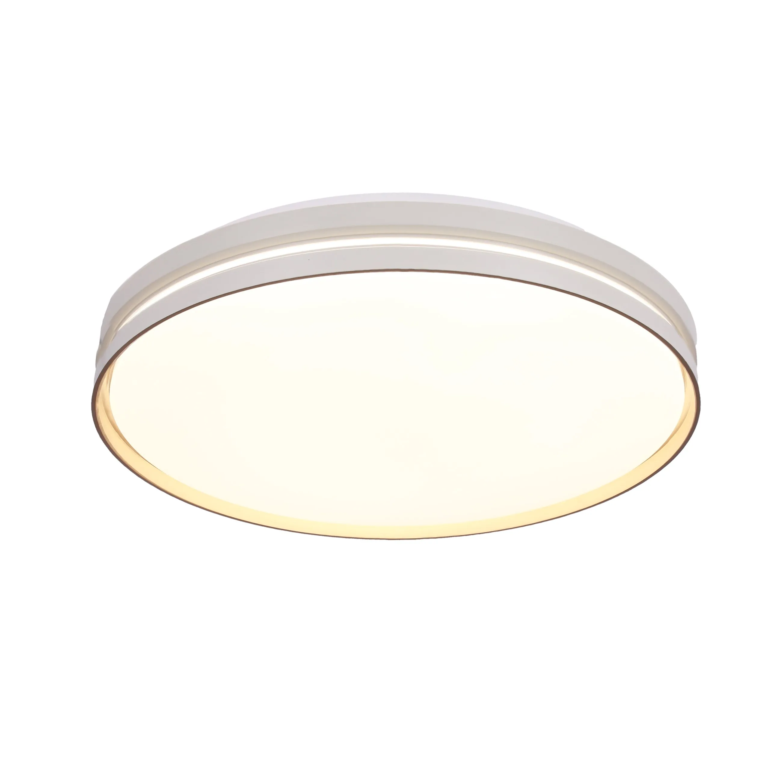 MONTANA LAMPA SUFITOWA PLAFON BIAŁY+ZŁOTY 24W LED 40 CM KLOSZ BIAŁY - obrazek 5