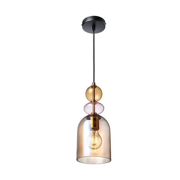 Lampa wisząca Tropea bursztynowa 1xE27