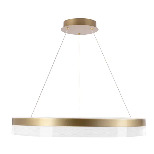 GLORIS lampa wisząca kawowy 36W LED 3000, 4500, 6500K kryształki bezbarwne