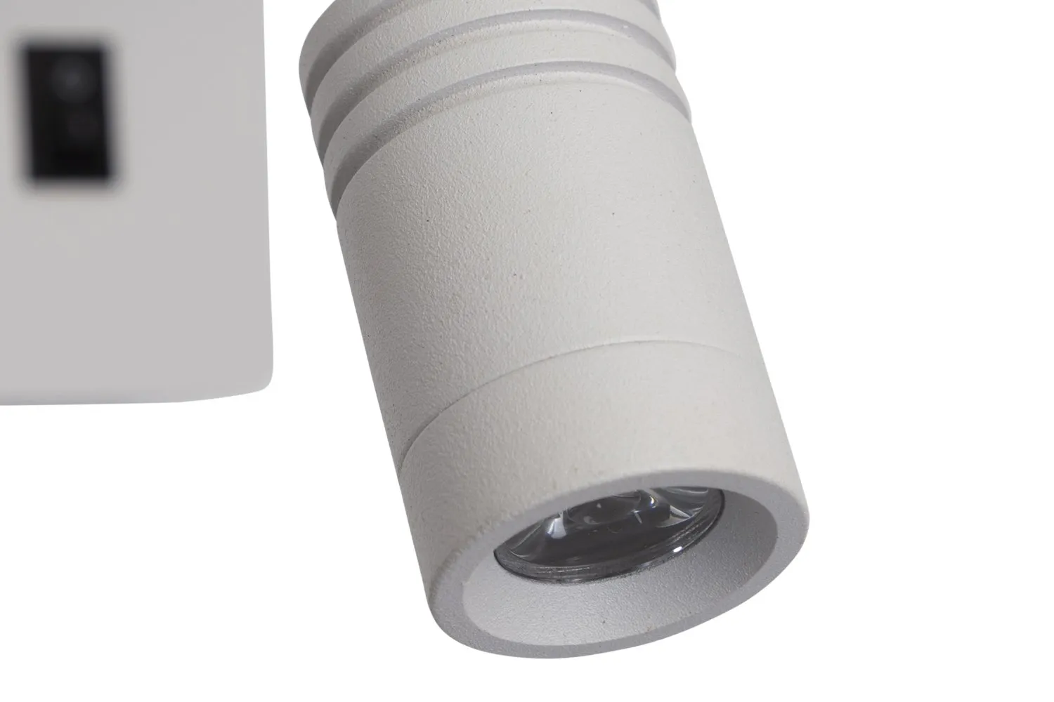MAGNUM 3 LAMPA KINKIET PROSTOKĄTNY 1X40W E27+3W LED ABAŻUR OKRĄGŁY BIAŁY - obrazek 4