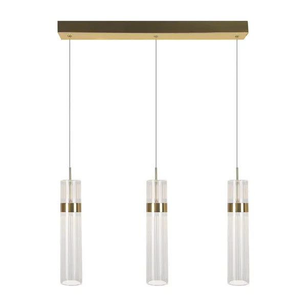 Lampa wisząca Ambiente 3 złota LED CCT