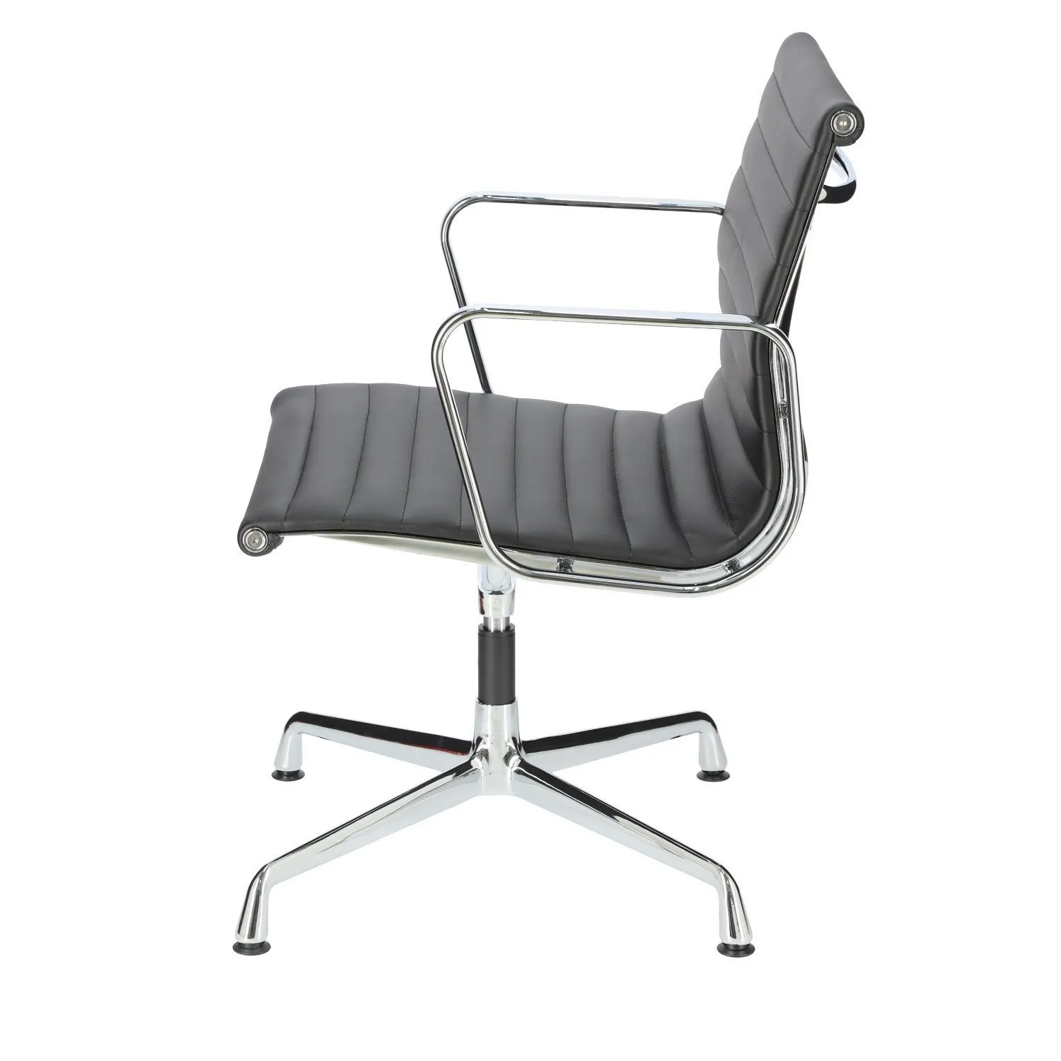 Fotel konf. CH1081T,czarna skóra ,chrom - obrazek 11