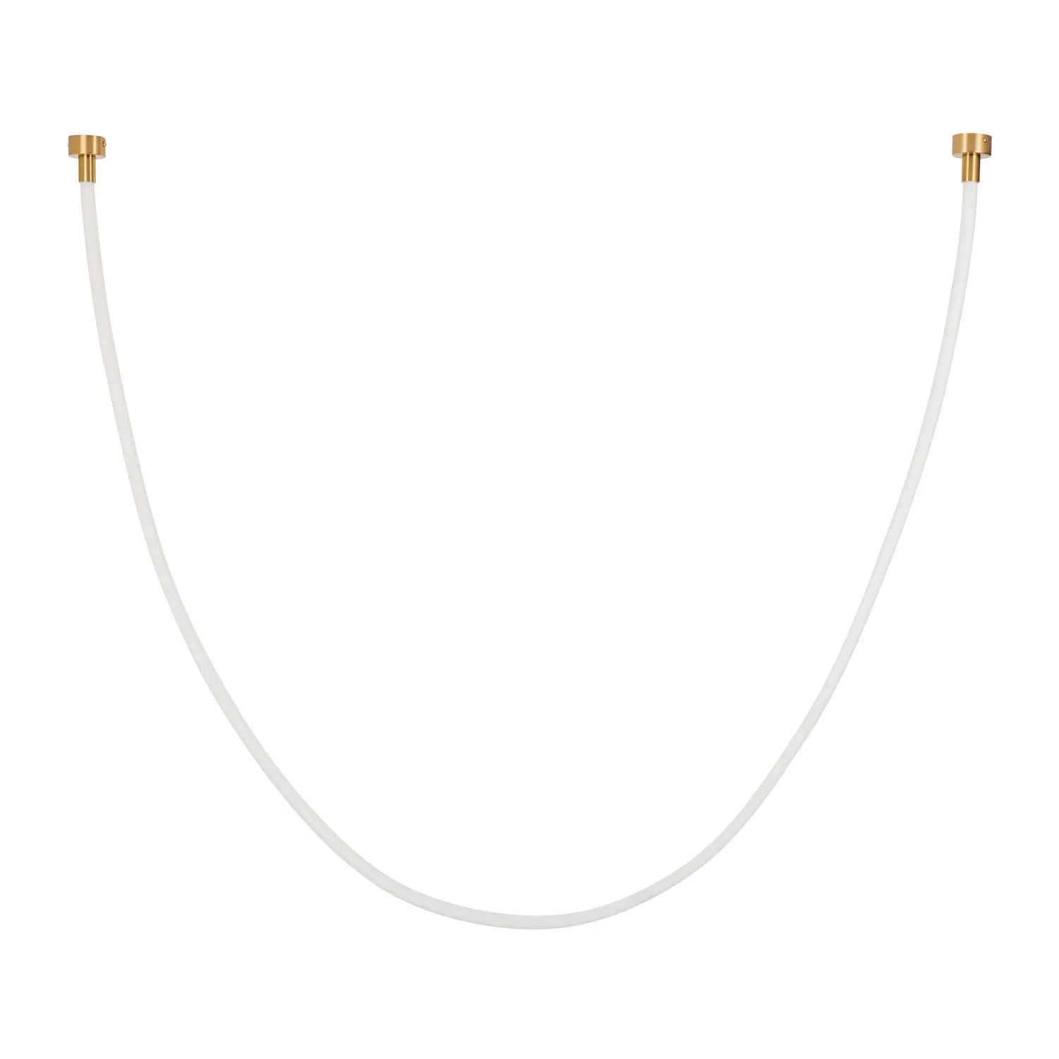Lampa wisząca SNAKE LED 300 cm - elastyczny przewód LED, 3000K, złote uchwyty