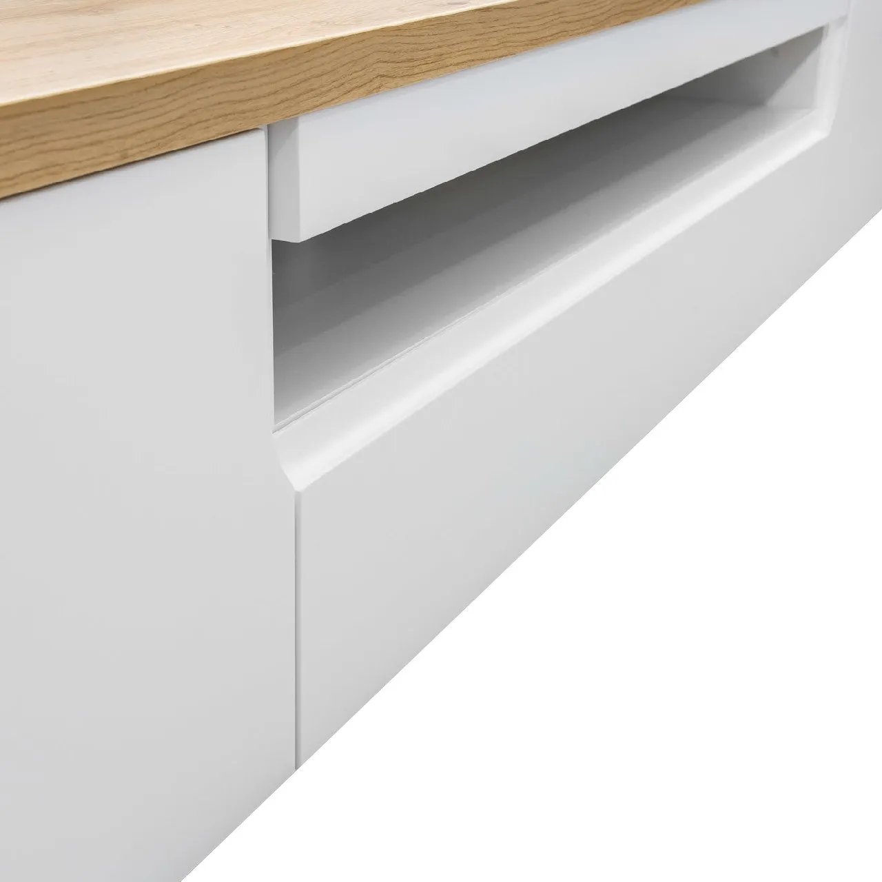 Komoda RTV ENO 200 biały / dąb artisan - obrazek 5