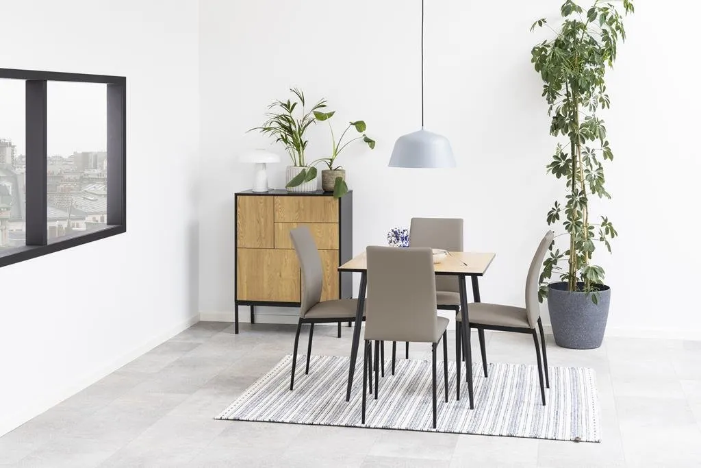 Krzesło Demina beige PU - obrazek 4