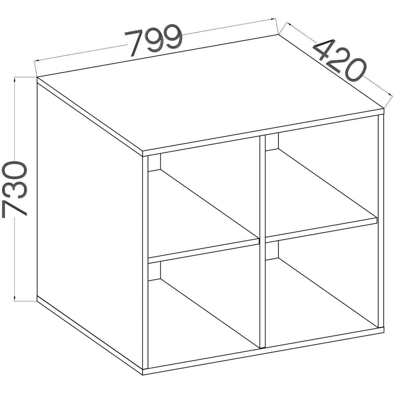Szafka wisząca MALTIS MT03 dąb artisan - obrazek 2