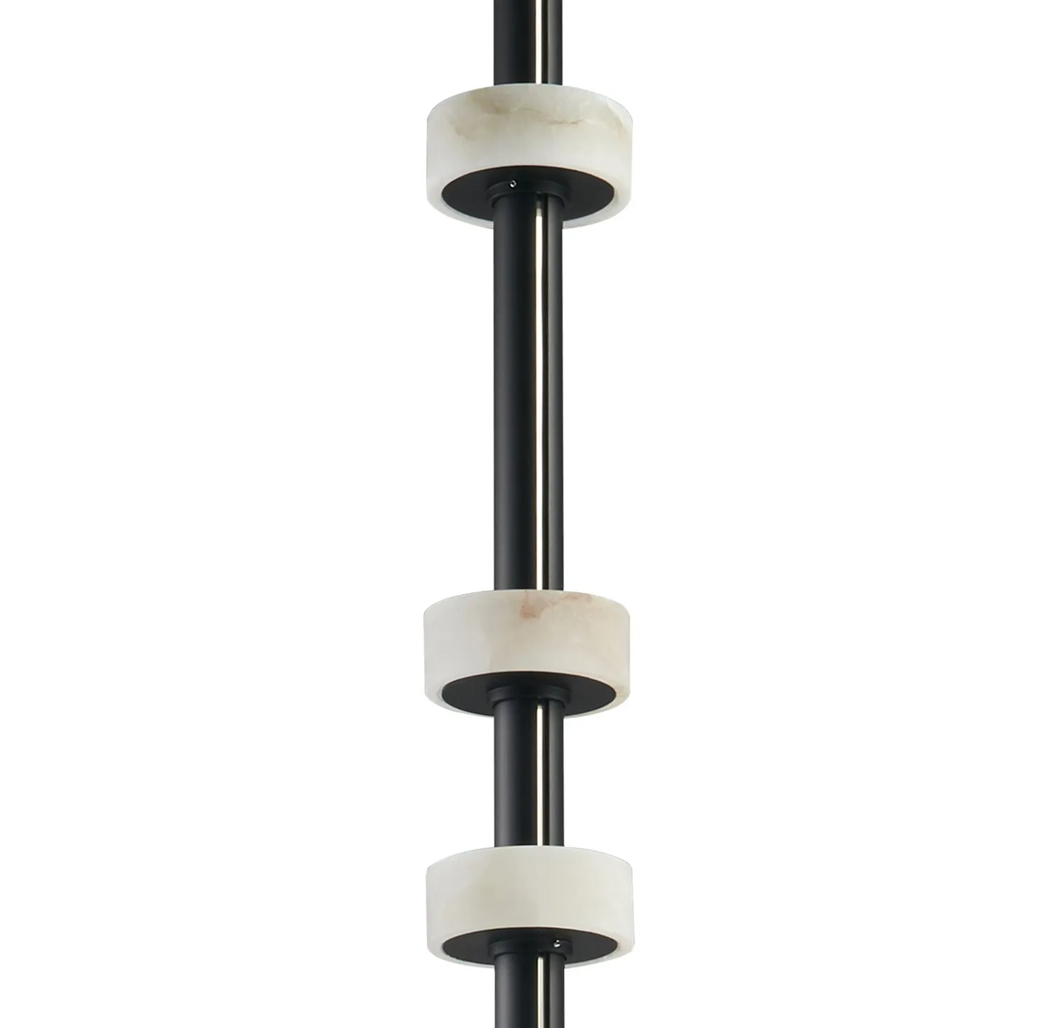 RINGO - smukła lampa podłogowa LED, metalowa, czarna, 182 cm - obrazek 6