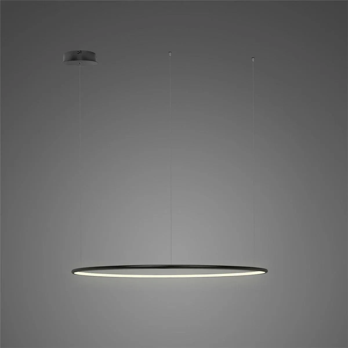 Lampa wisząca Ledowe Okręgi No.1 120cm 3k czarna DaliDali