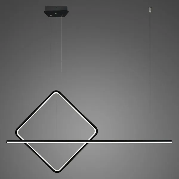 Lampa wisząca Linea No.4 B 60cm czarna 4k ściemnialna