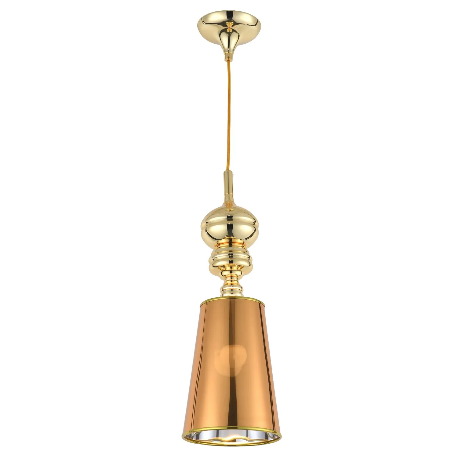 Lampa wisząca QUEEN-1 złota 18 cm - obrazek 2