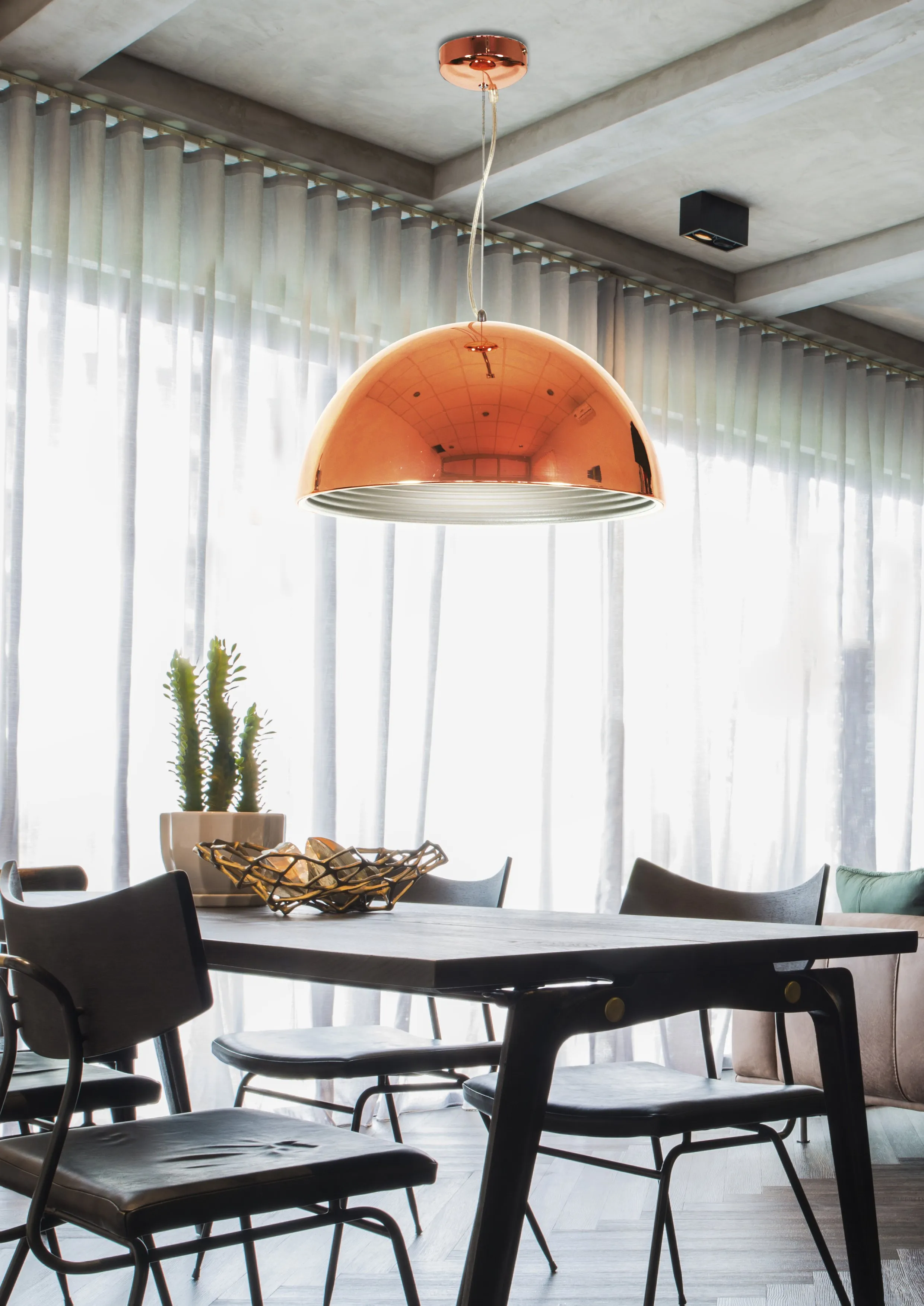 AMALFI LAMPA WISZĄCA 40 1X60W E27 MIEDZIANY - obrazek 2