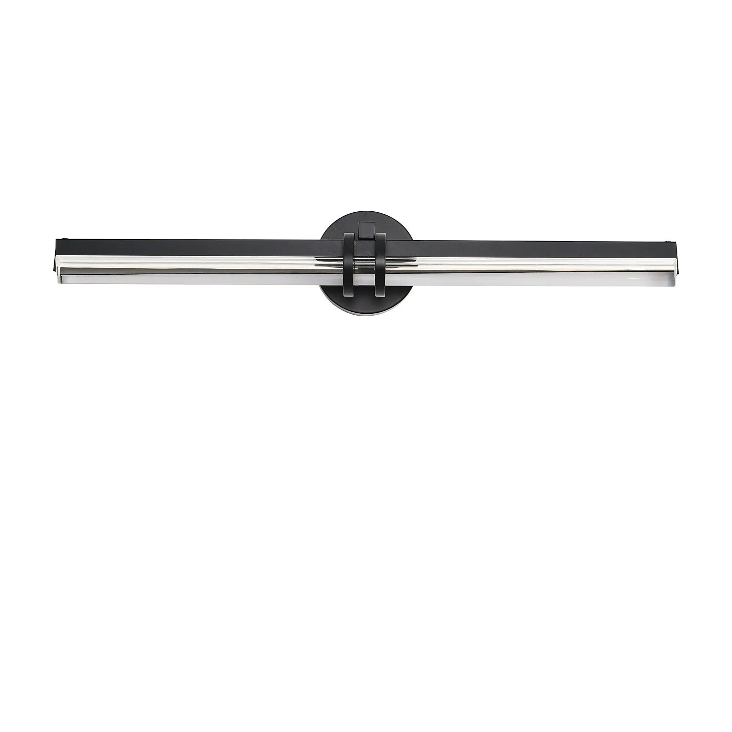 Lampa ścienna LOVELY LED 58 cm- czarno szklany kinkiet - obrazek 3