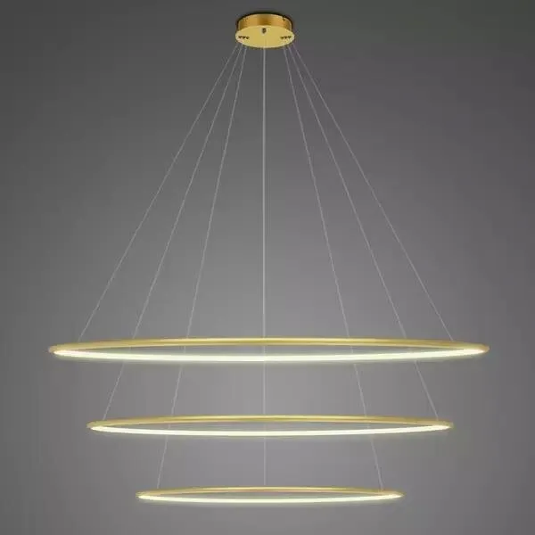 Lampa wisząca Ledowe Okręgi No.3 120cm 3k złota Dali