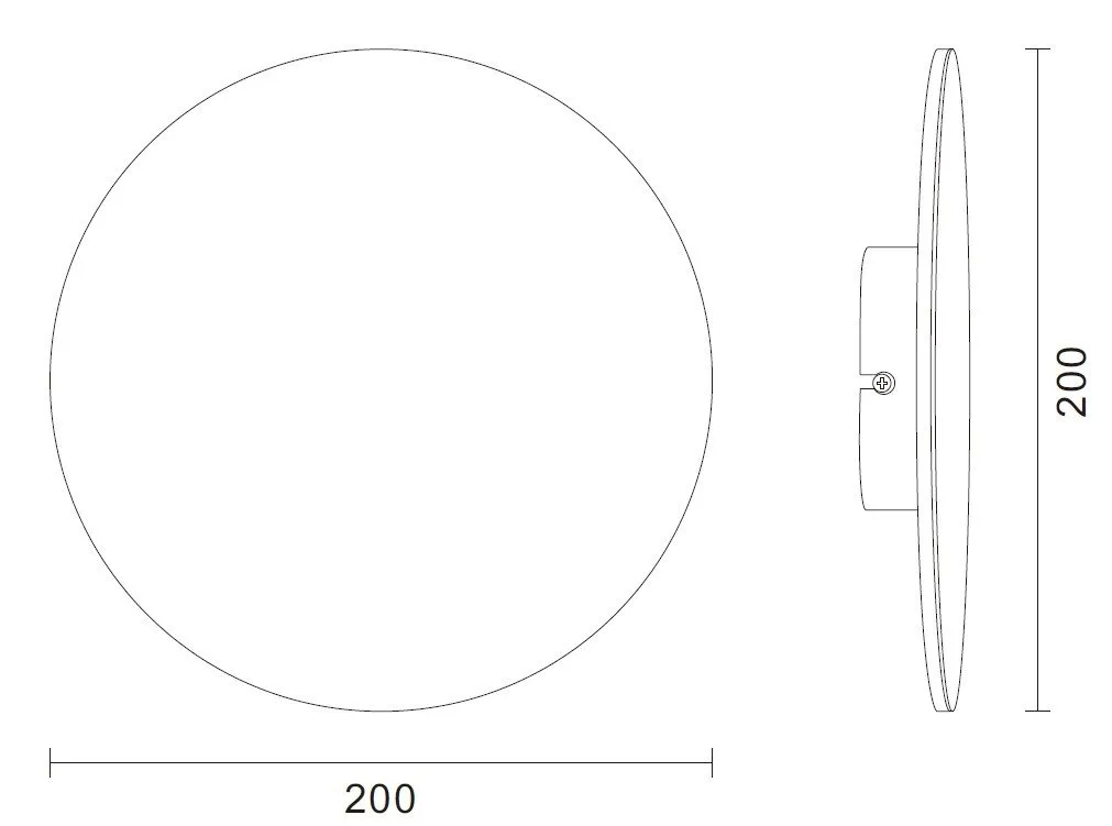 Lampa ścienna NYX 15 – LED okrągła, metalowa, biała - obrazek 8