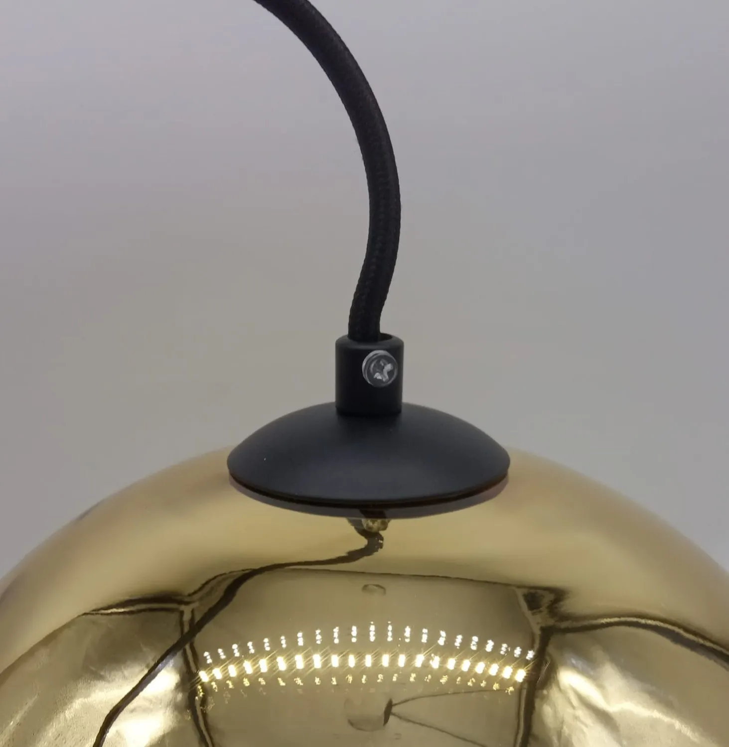 Lampa wisząca MIRROR GLOW - S złota 25 cm - obrazek 8
