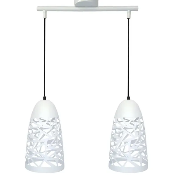 SABRIN LAMPA WISZĄCA  2X60W E27 BIAŁY
