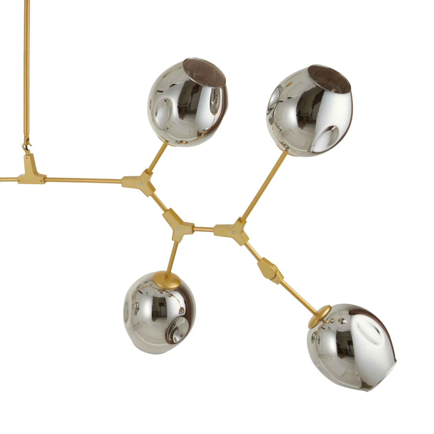 Lampa wisząca MODERN ORCHID-9 złoto szara 150 cm - obrazek 7