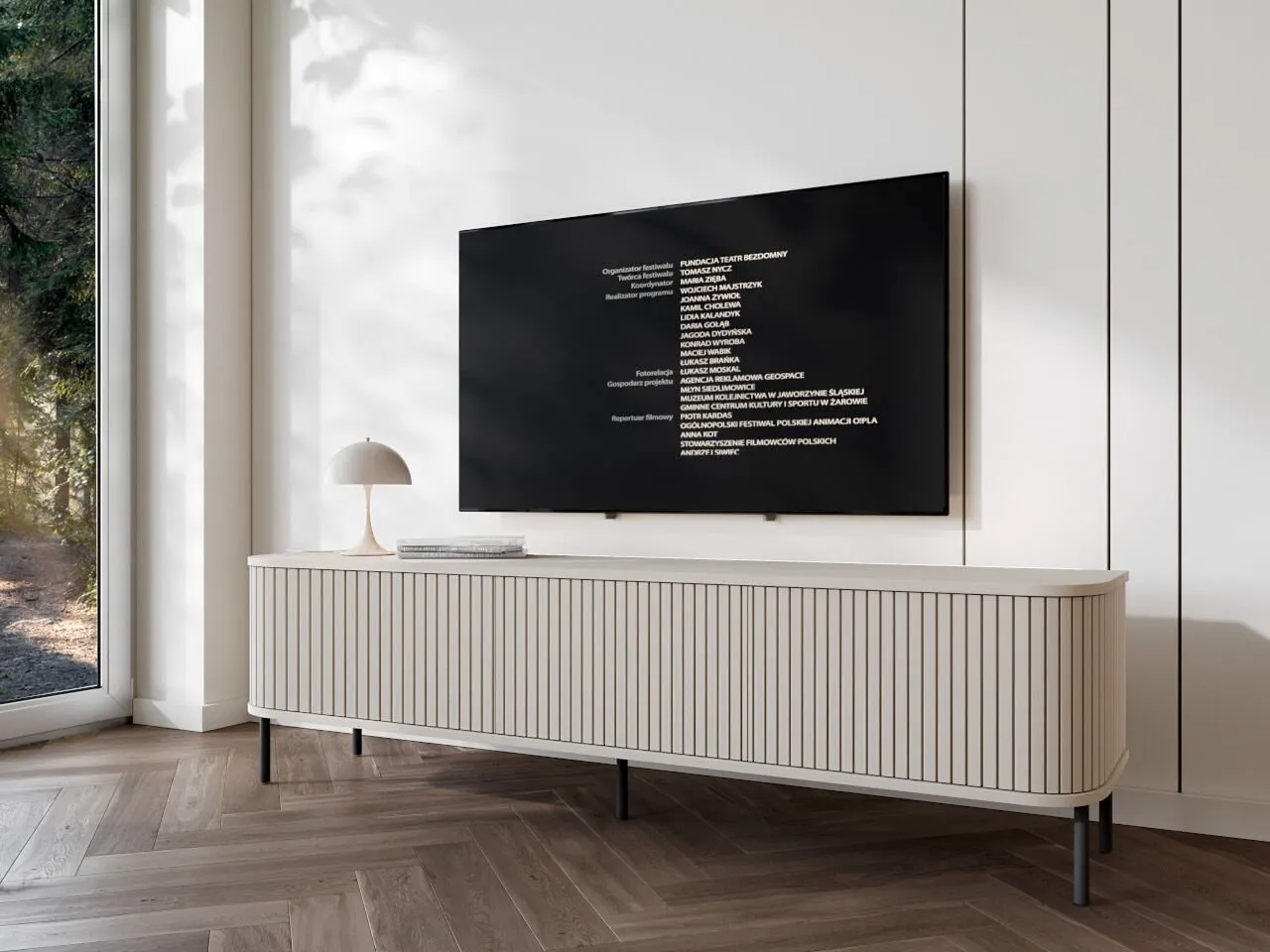 Komoda RTV ZYLIO 165N kaszmir - obrazek 4