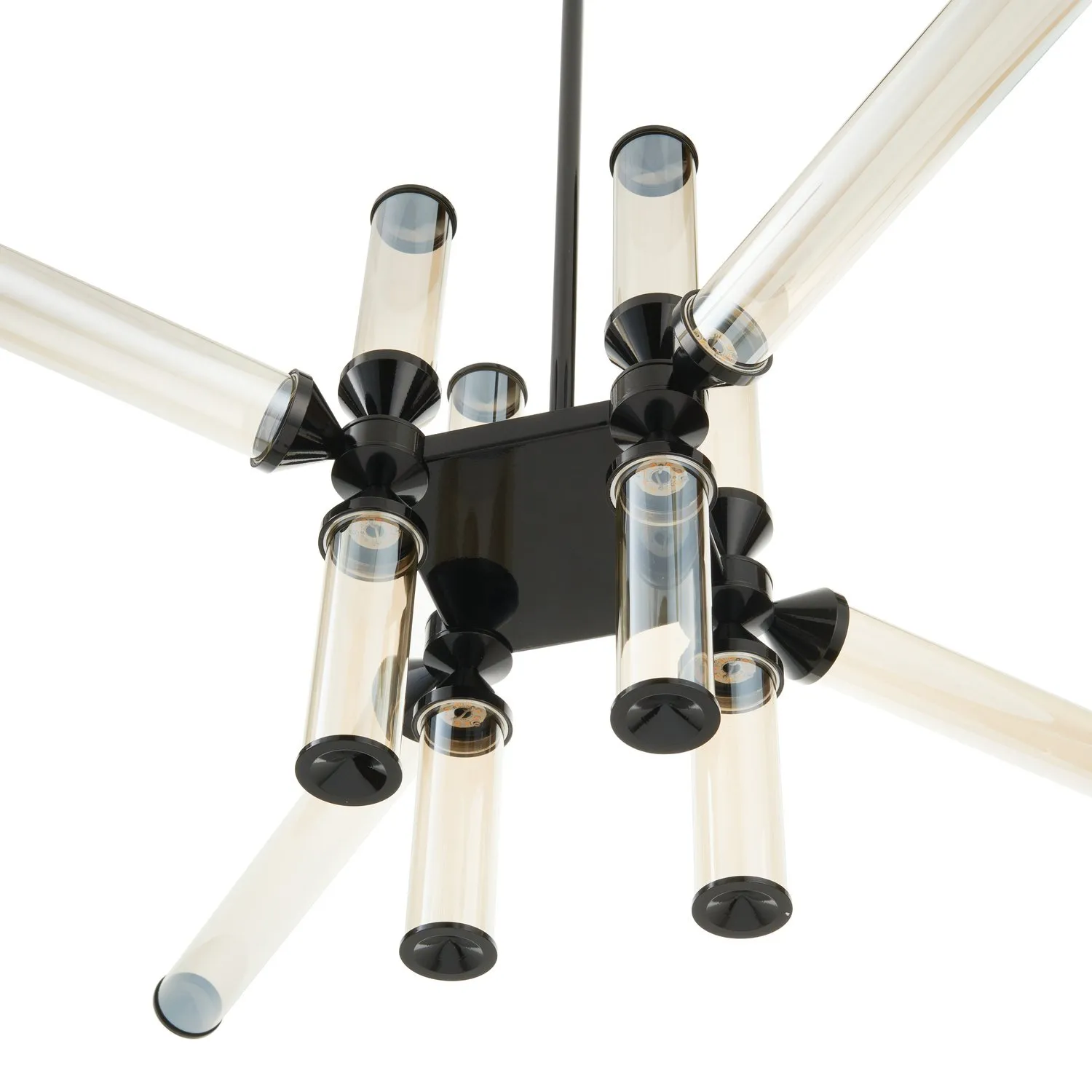 Lampa wisząca QUADRO-12 LED bursztynowe szklane klosze - obrazek 11