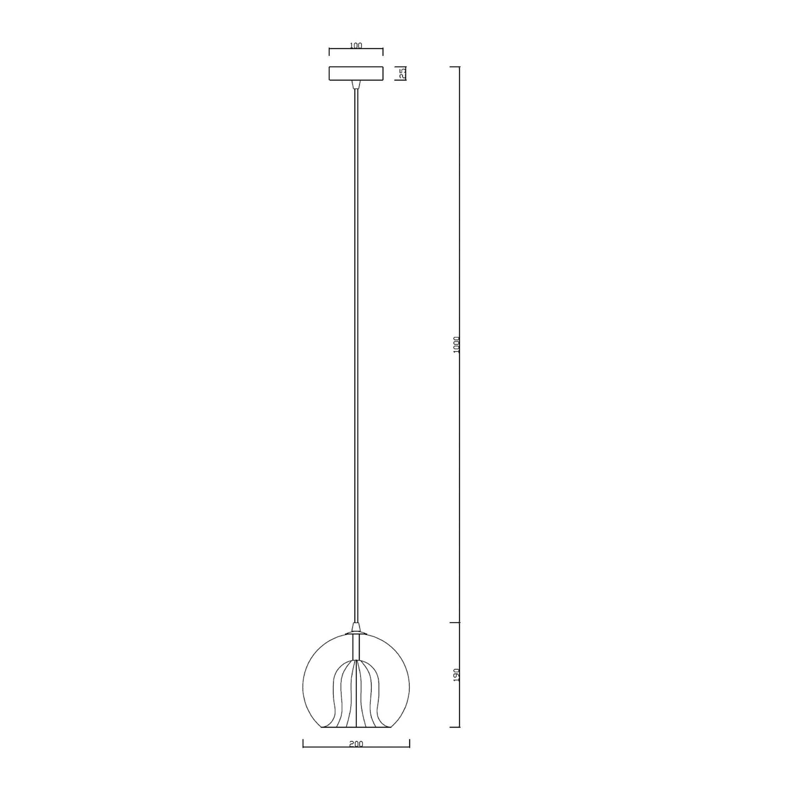 Lampa wisząca Arette złota 1xE27 - obrazek 8