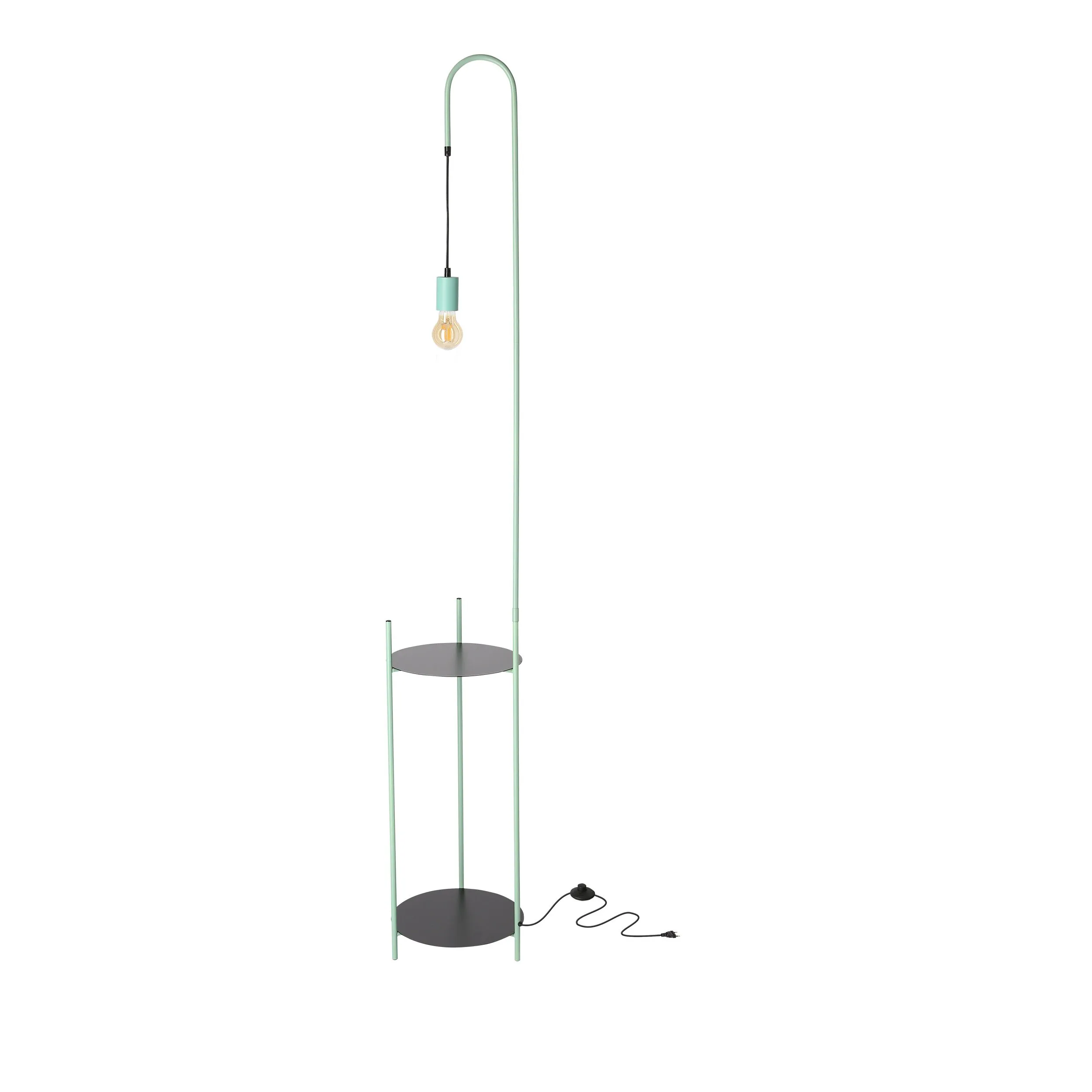 WALK LAMPA PODŁOGOWA CZARNY+ZIELONY 1X40W E27 - obrazek 2