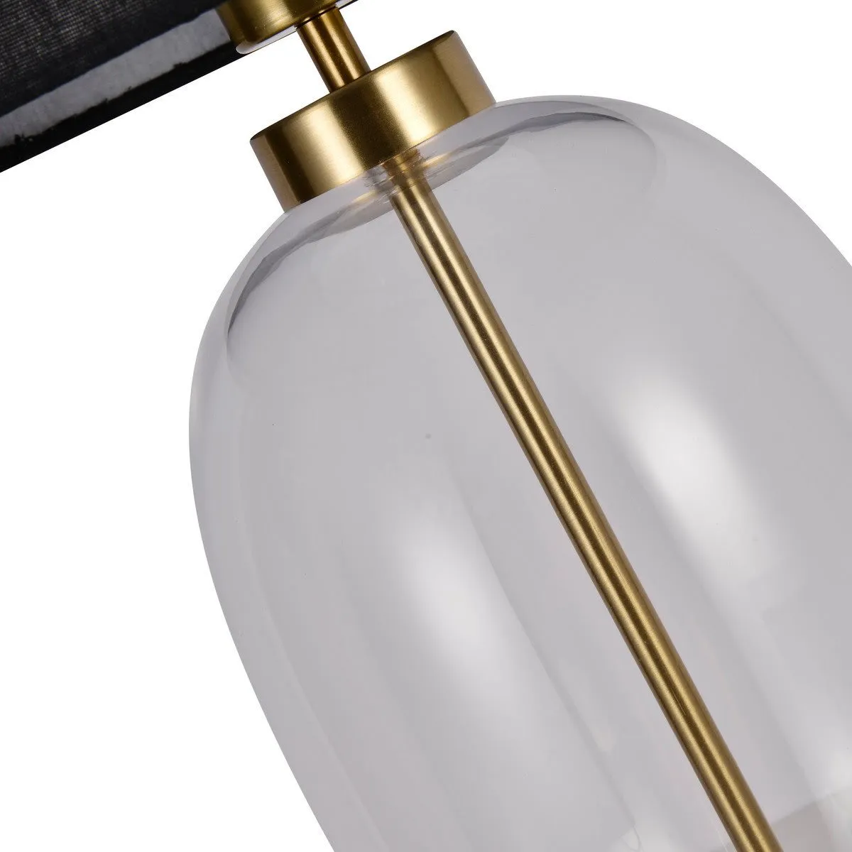 Lampa stołowa Amur czarno - transparentna 1xE27 - obrazek 5