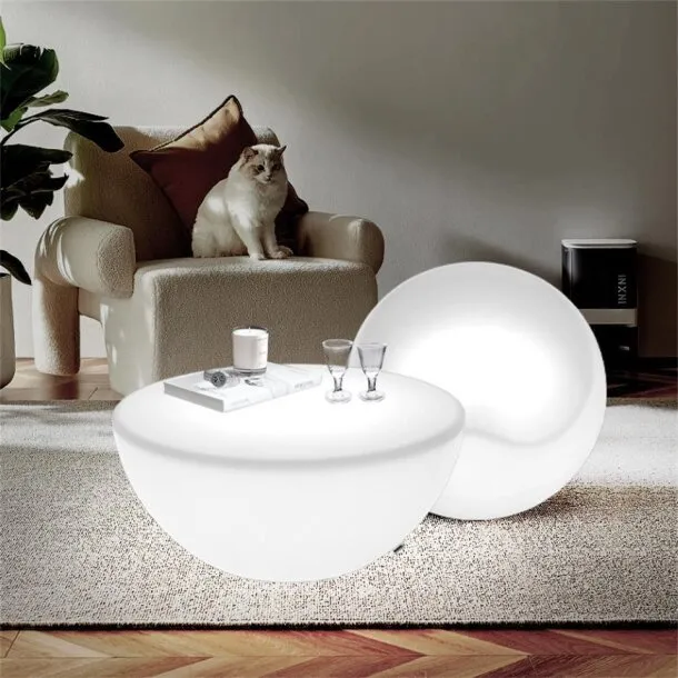 Lampa ogrodowa pufa APPLE M LED RGBW 16 kolorów 56 cm - obrazek 3
