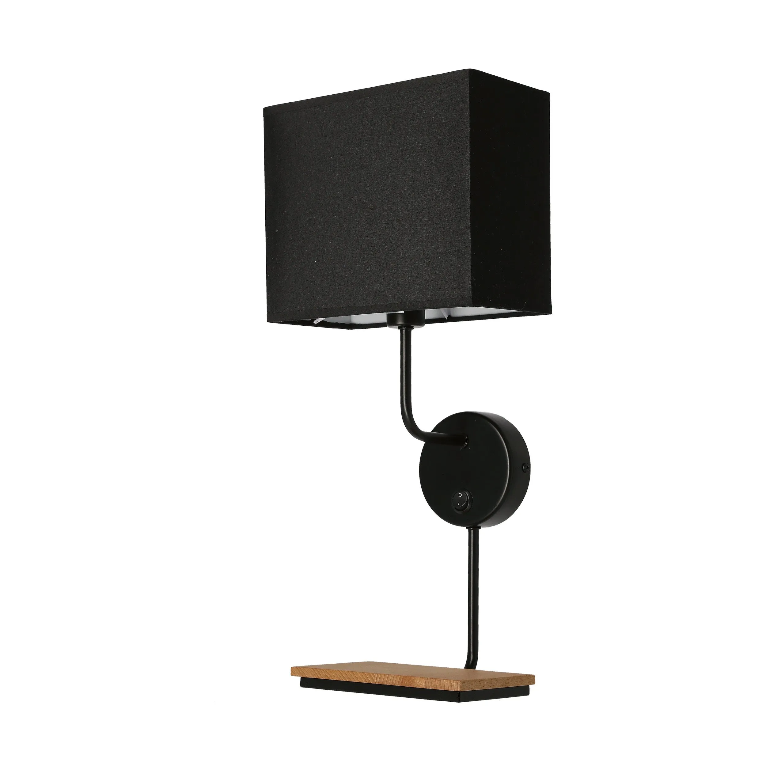 Keto lampa kinkiet czarny 1x40w e14 abażur czarny z włącznikiem - obrazek 6