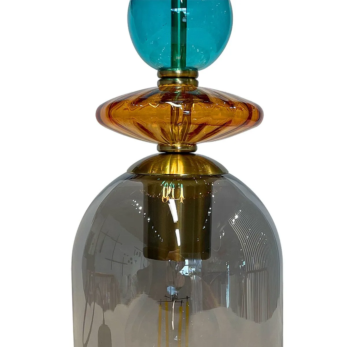 Lampa wisząca Tropea dymna 1xE27 - obrazek 7