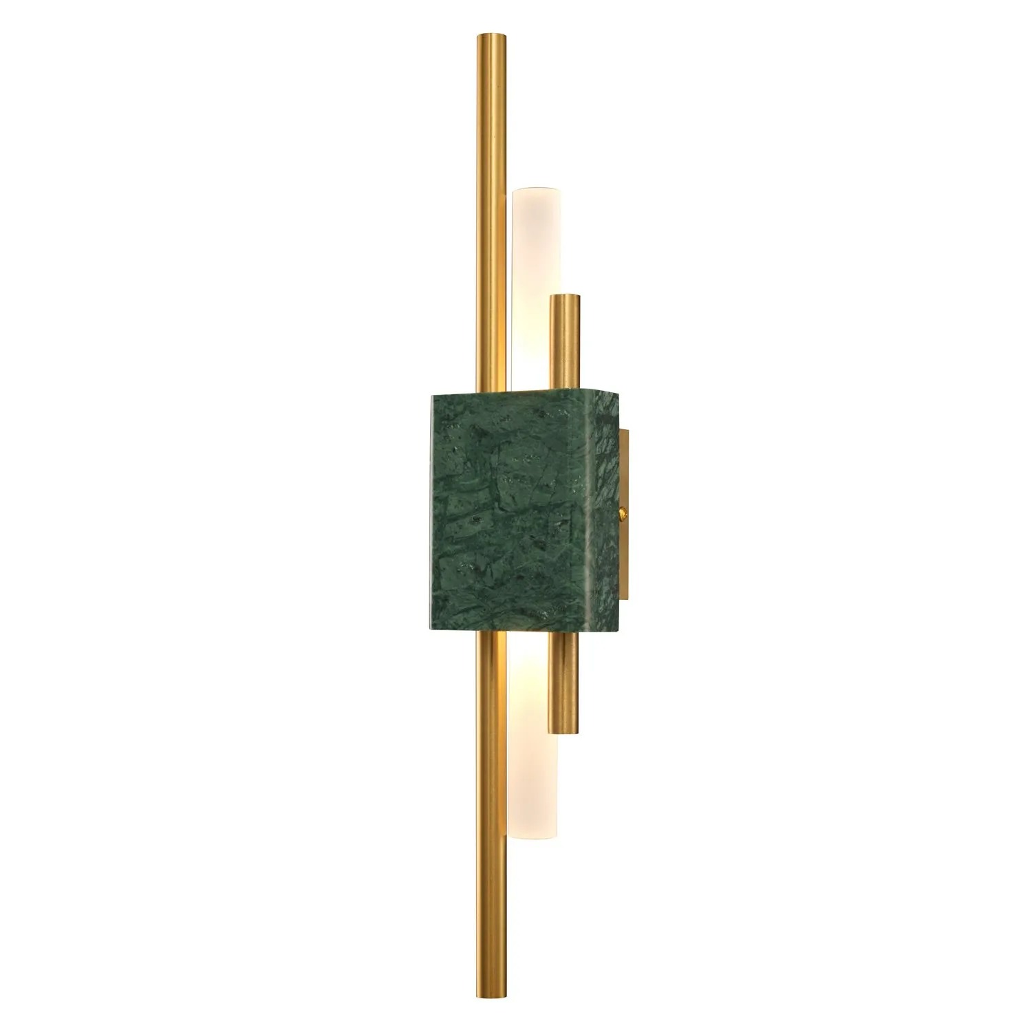 Lampa ścienna ELLIE LED 50 cm-marmurowa zielono-złota