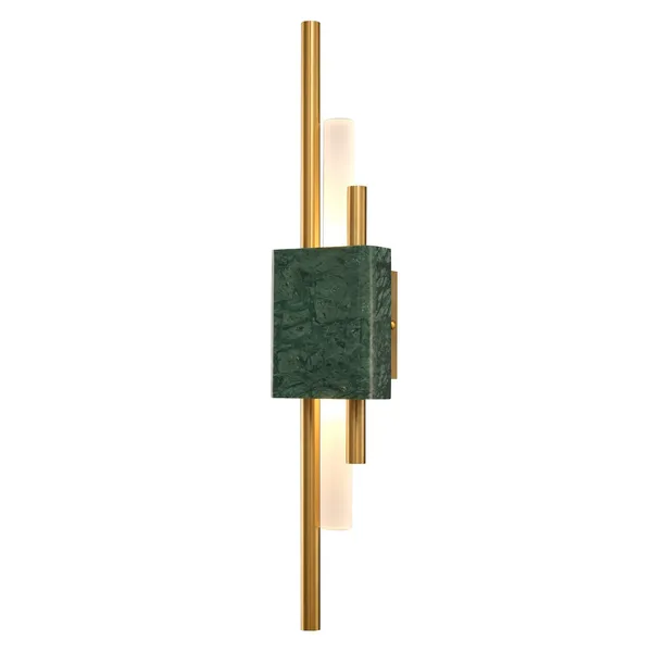 Lampa ścienna ELLIE LED 50 cm-marmurowa zielono-złota