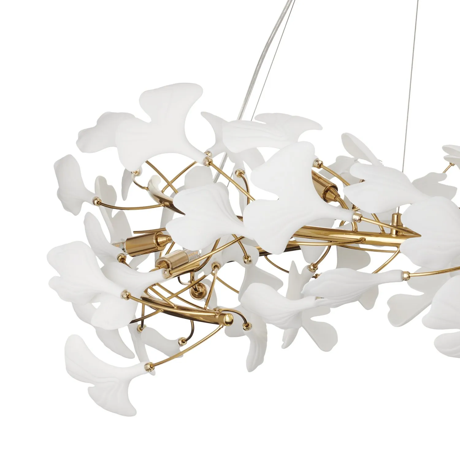 Lampa wisząca BOTANIKA 100 cm - złota, G9, regulowana, designerska - obrazek 7