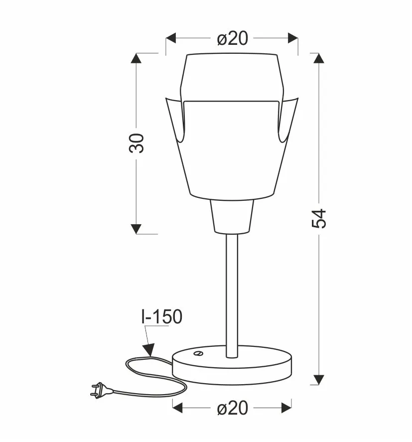 LAMPA STOŁOWA FALUN 1 ŻÓŁTY - obrazek 4
