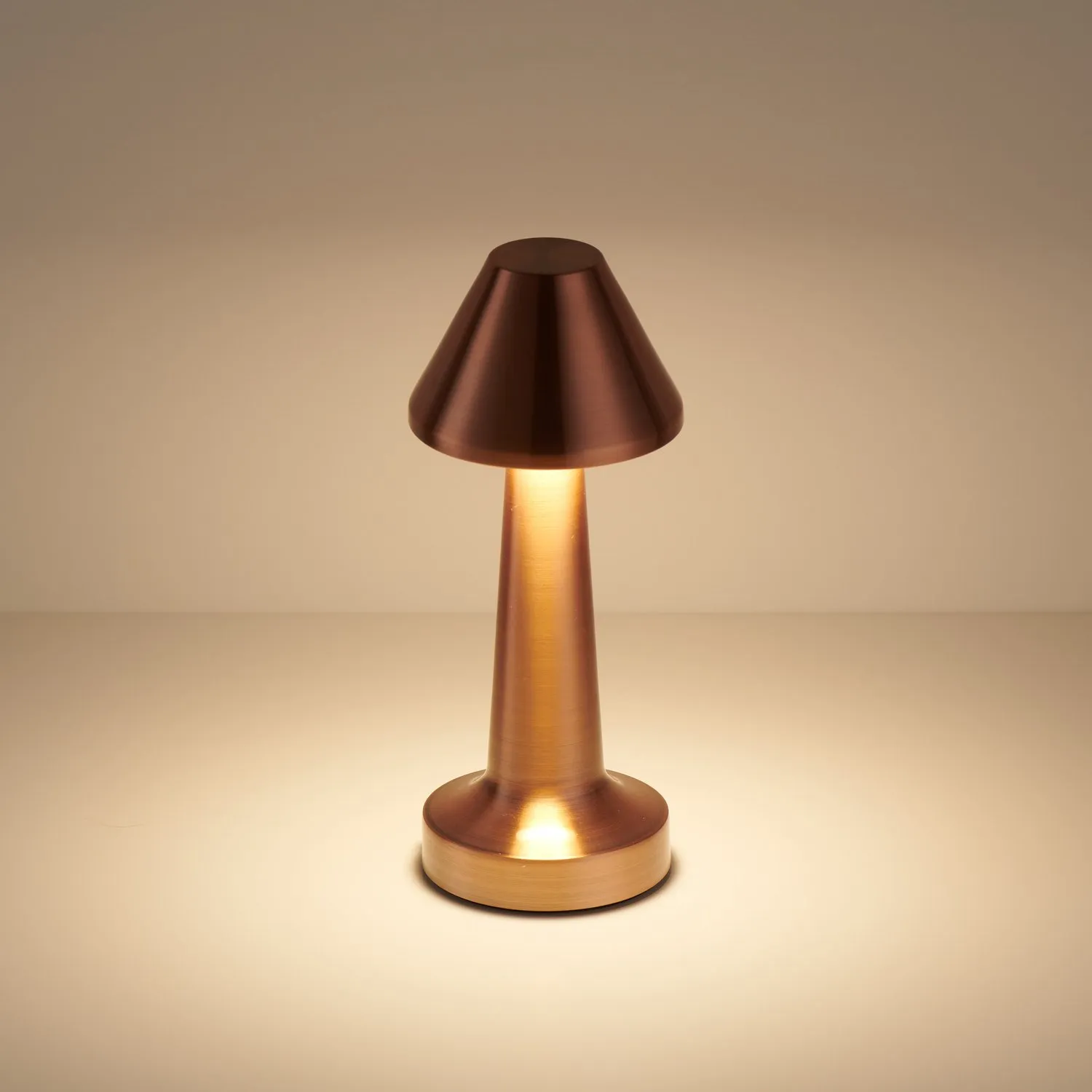 Lampa stołowa TAVOLO B LED dotykowa miedziana 22 cm - obrazek 3