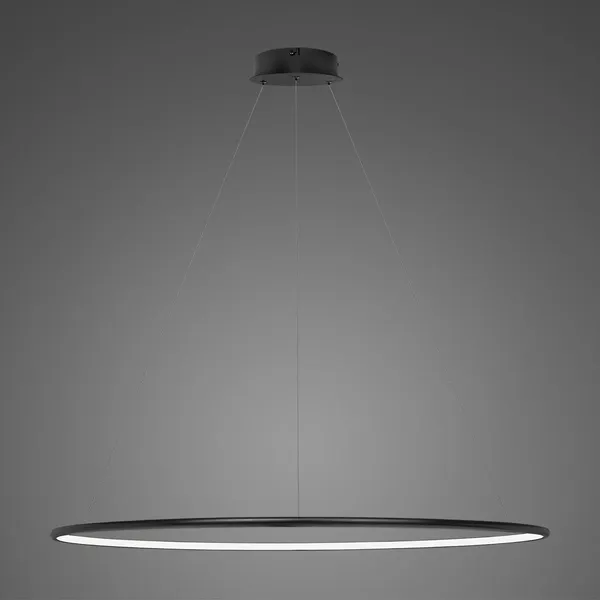 Lampa wisząca Ledowe Okręgi No.1 120cm 3k czarna