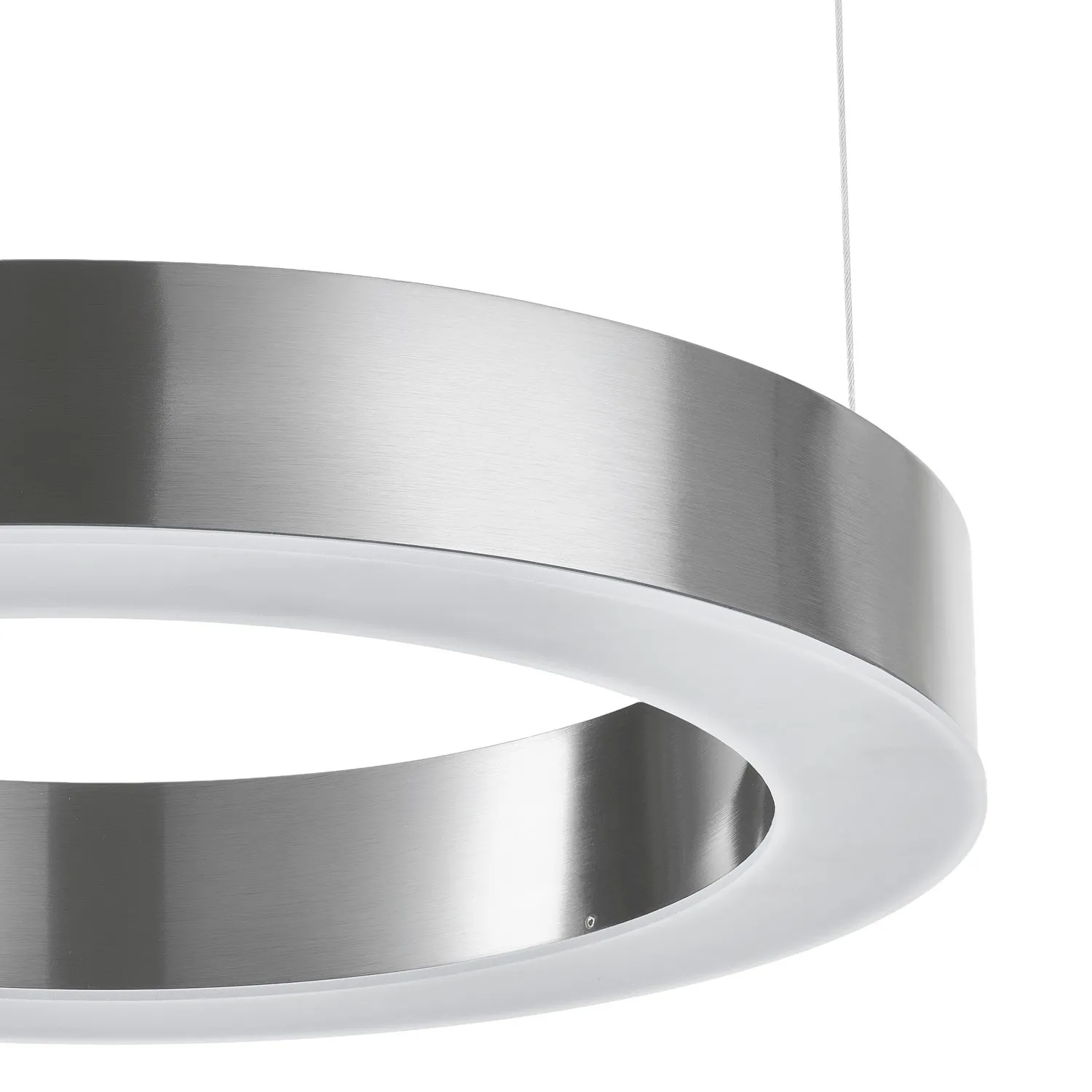 Lampa wisząca CIRCLE 40 cm - LED, ring nikiel szczotkowany - obrazek 6