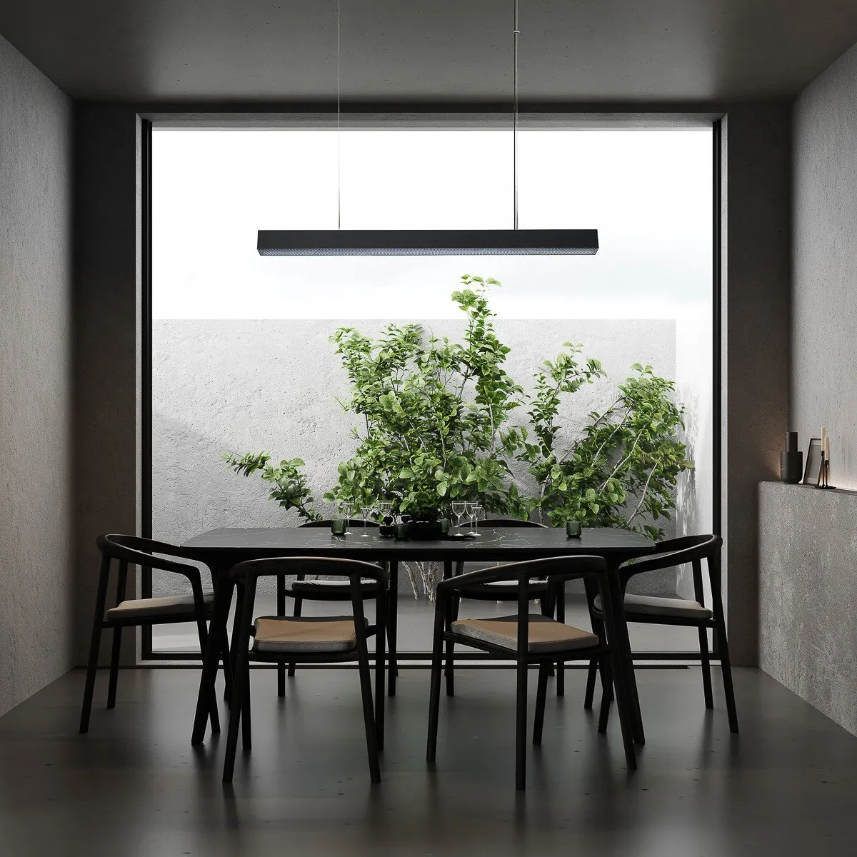 Lampa wisząca Mira L czarna Tuya LED CCT - obrazek 2