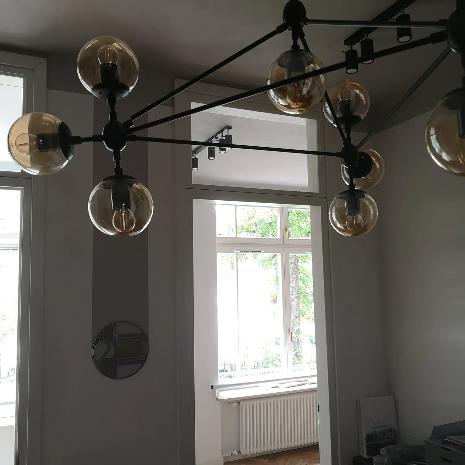 Lampa wisząca ASTRIFERO-15, 110 cm - bursztynowo czarna - obrazek 7